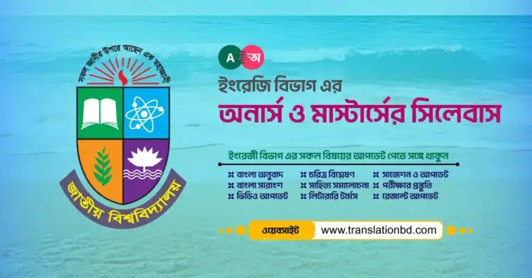 English Department Syllabus Banner