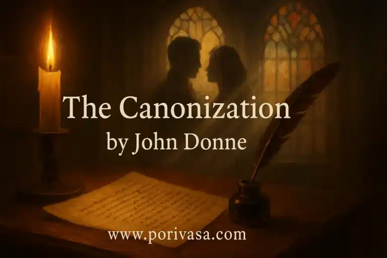 Two Lover are meeting in background a feature image for The Canonization