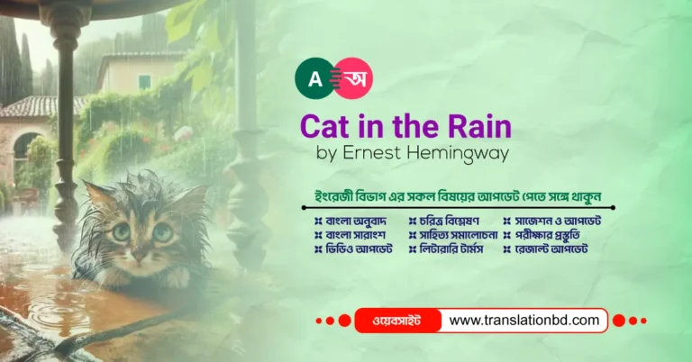 Cat in the Rain Bangla Summary and Analysis
