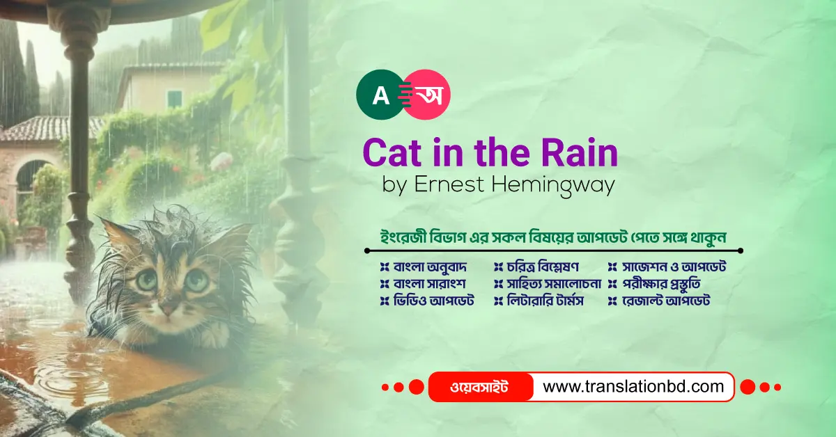 Cat in the Rain Bangla Summary and Analysis