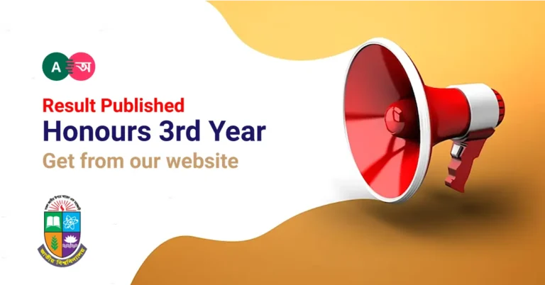 Honours 3rd Year Result Published