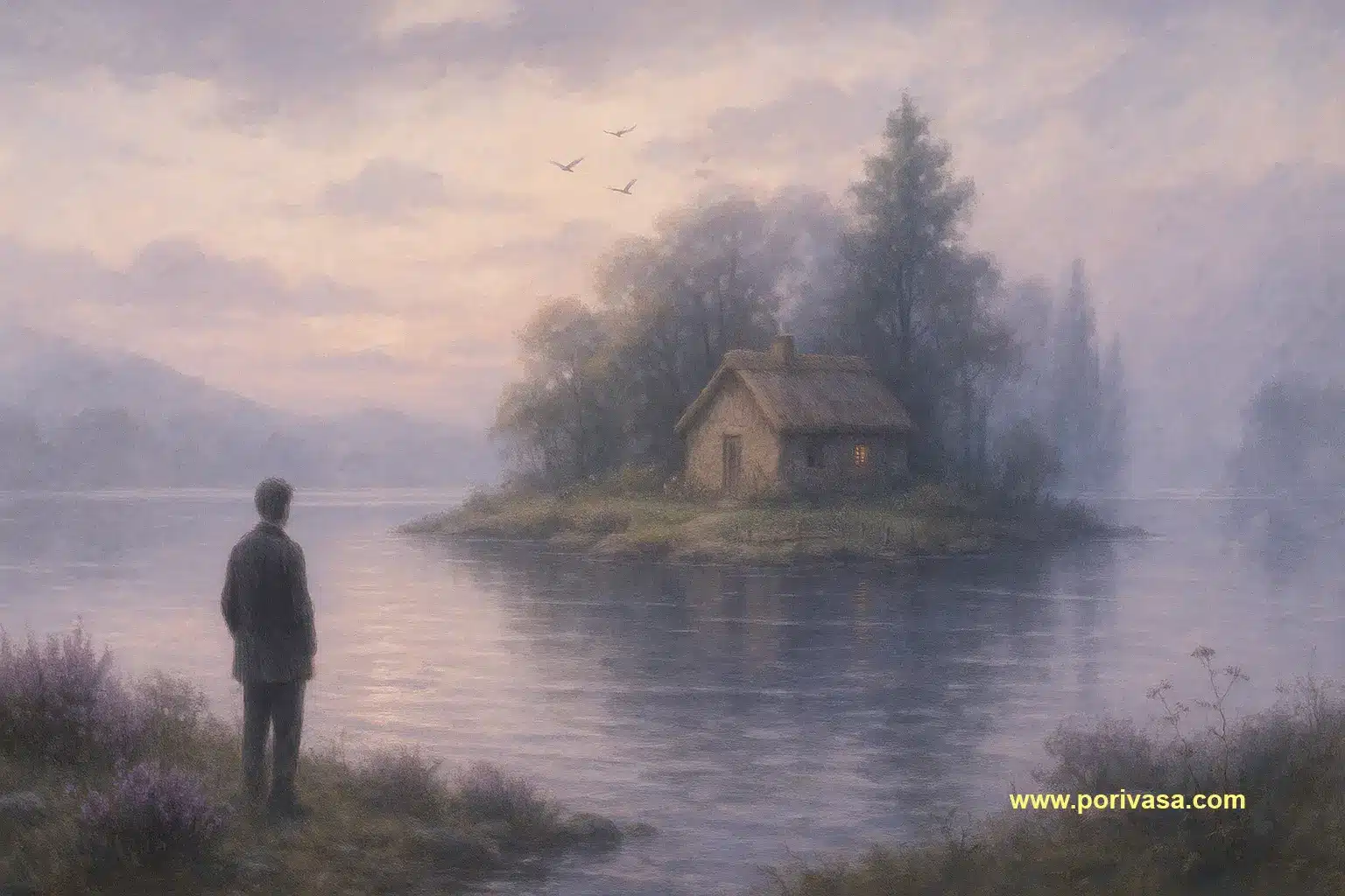 The Lake Isle of Innisfree Bangla Summary a man showing a lake